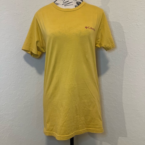 Columbia Men's Yellow Tee - Picture 1 of 9